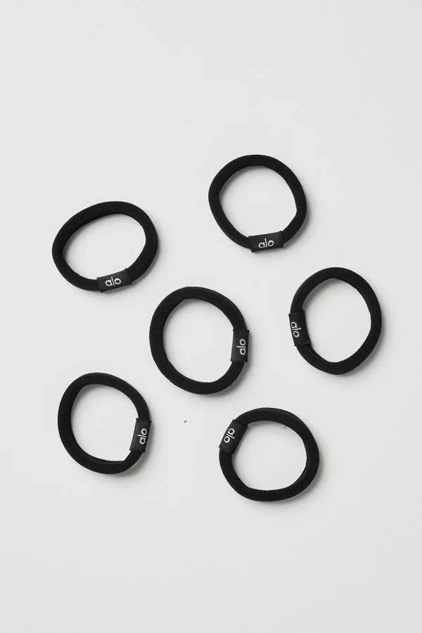 Untangled Hair Tie 6-Pack - Black