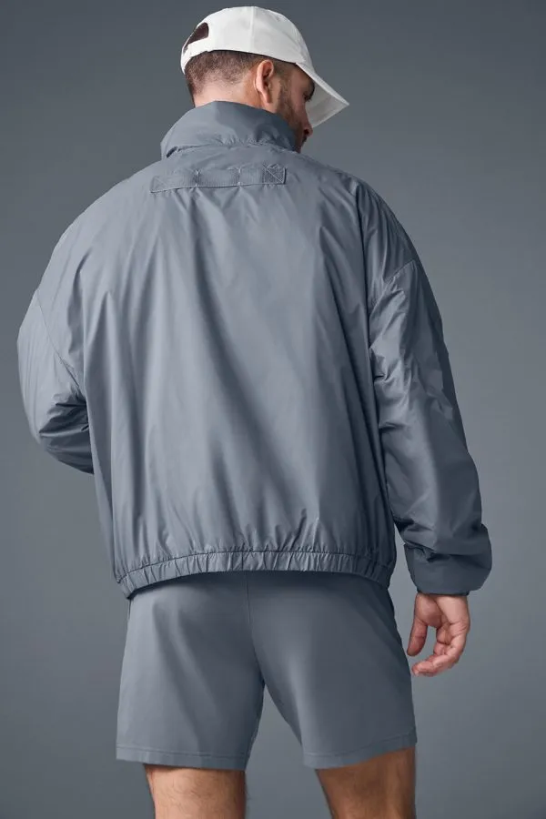 Latitude Light Weight 1/2 Zip Pullover Jacket - Steel Grey
