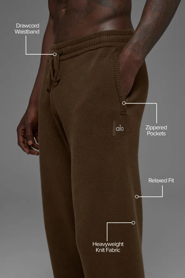 Scholar Straight Leg Sweatpant - Espresso
