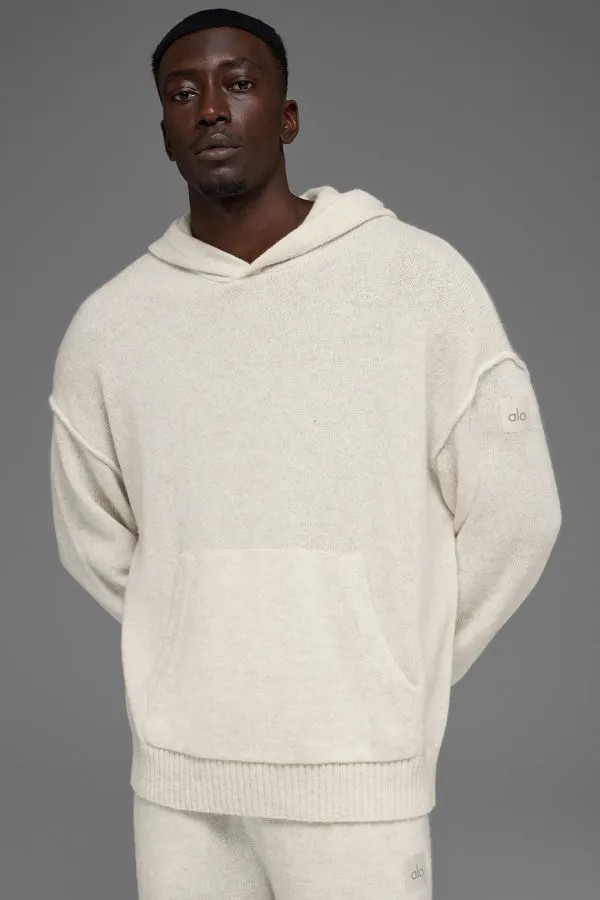 Wool Cashmere New Class Hoodie - Bone Heather