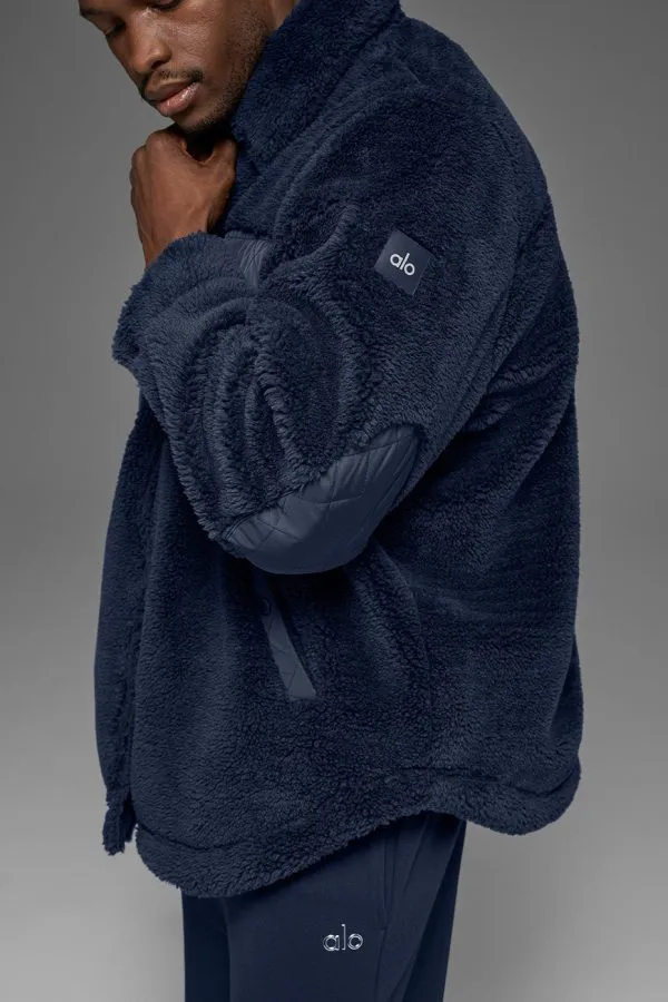 Sherpa Edge Shacket - Navy